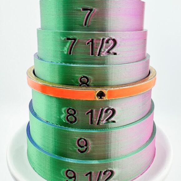 Vintage Kate Spade Orange Enamel Bangle Preppy Chic Timeless - Picture 8 of 9